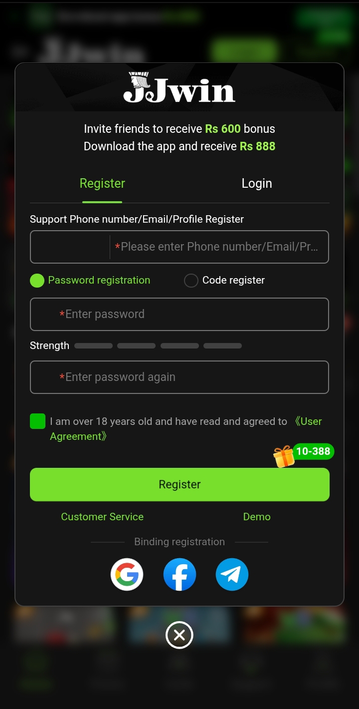 Win JJ Game Register